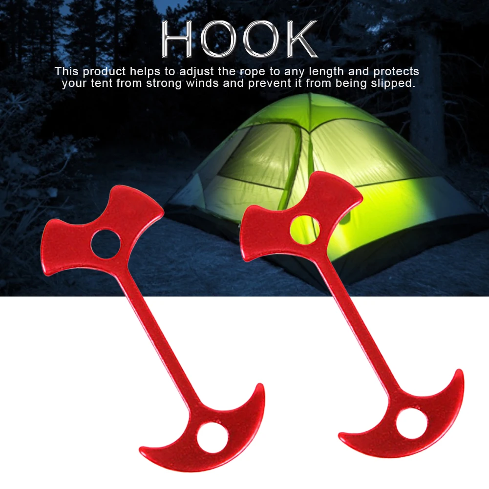 

1Pcs Camping Accessories Fixed Hook Windproof Plank Floor Hook Portable Tent Fixed Hook Tent Pegs Tent Accessories