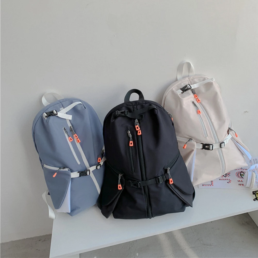 

Backpack Men's Fashion Large-capacity Casual Backpack Outdoor Travel Bag College Wind College Student Schoolbag Female