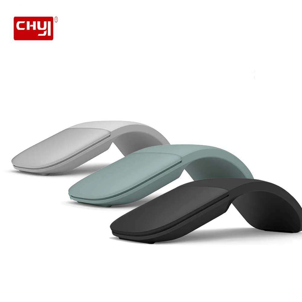 CHYI 1600 DPI Bluetooth 4.0 мышь Складная Лазерная дуга сенсорная ультратонкая для Microsoft