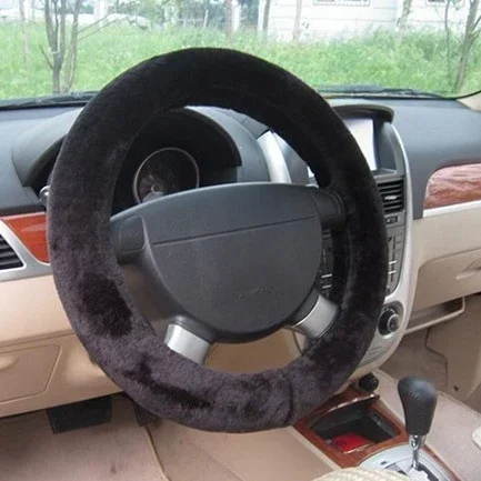 

Cobertura De Volante De Pele Curta, Premium Macia, Alta Densidade, Quente, Pelúcia, Inverno, Protetor De Volante Acessórios 38см