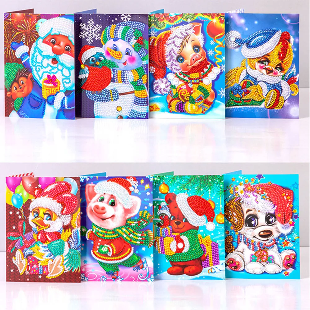 

8 шт., набор для алмазной вышивки «Дед Мороз»