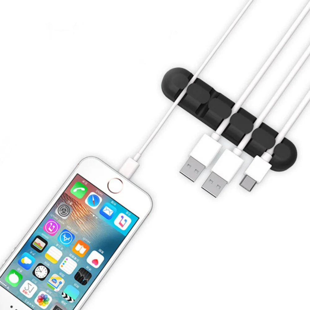 

Cable Holder Clips Cable Management Cord Holder Silicone Wire Holders for Desktop USB Charging Cable Cord Mouse Cable Wire