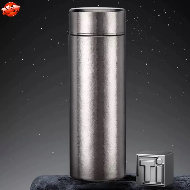 Термос из чистого титана 400 мл для путешествий подарок бизнеса дома офиса