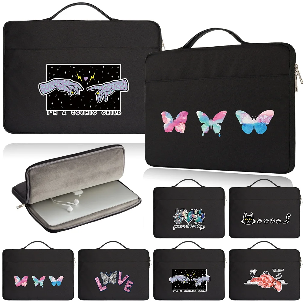 

Portable Laptop Bag for 11 12 13 14 15 Inch Notebook Bag Universal Briefcase Bag Butterfly Series Computer Sleeve Accessories