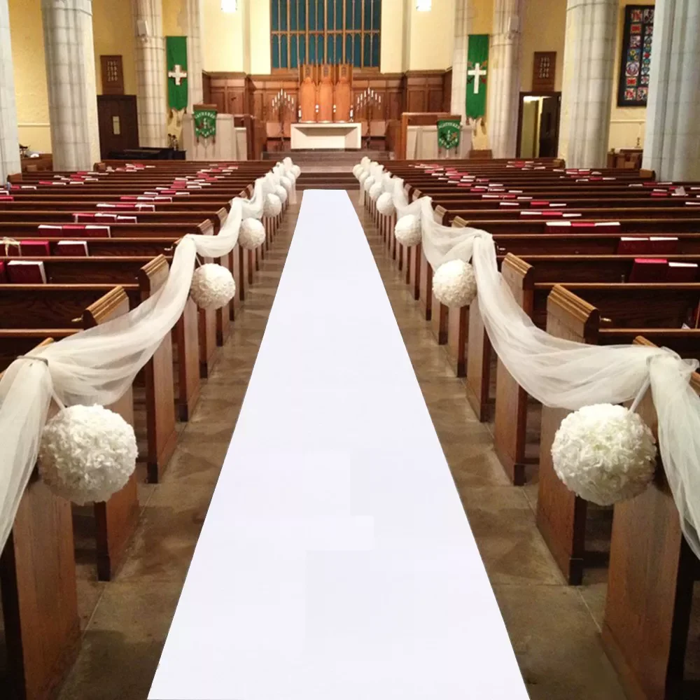 

NEW2023 3M 5M 10M White Carpet Wedding Aisle Runner White Red Aisle Runner Rug Runner indoor Outdoor Weddings Party Thickness:0.