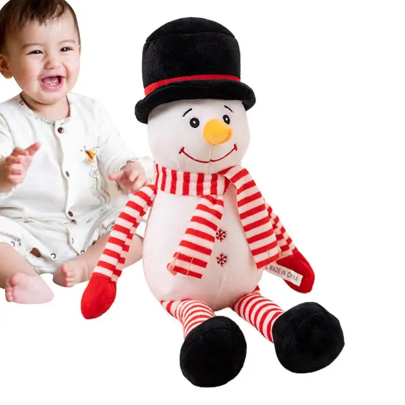 

Санта-Клаус, плюшевая игрушка, лось, снеговик, мягкие игрушки-животные, 25 см, сидящие плюшевые праздничные куклы-животные, праздничные фигур...