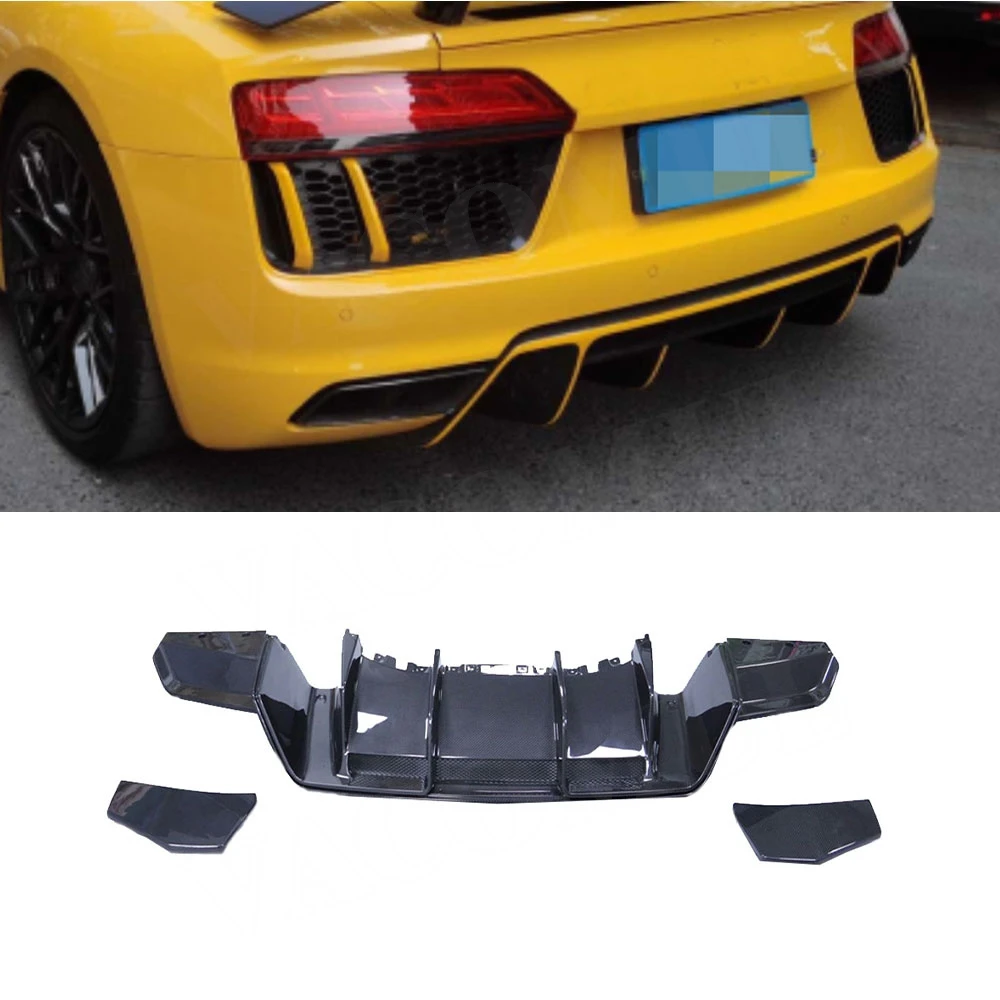 Автомобильная задняя панель из углеродного волокна для Audi R8 V8 V10 2017-2020