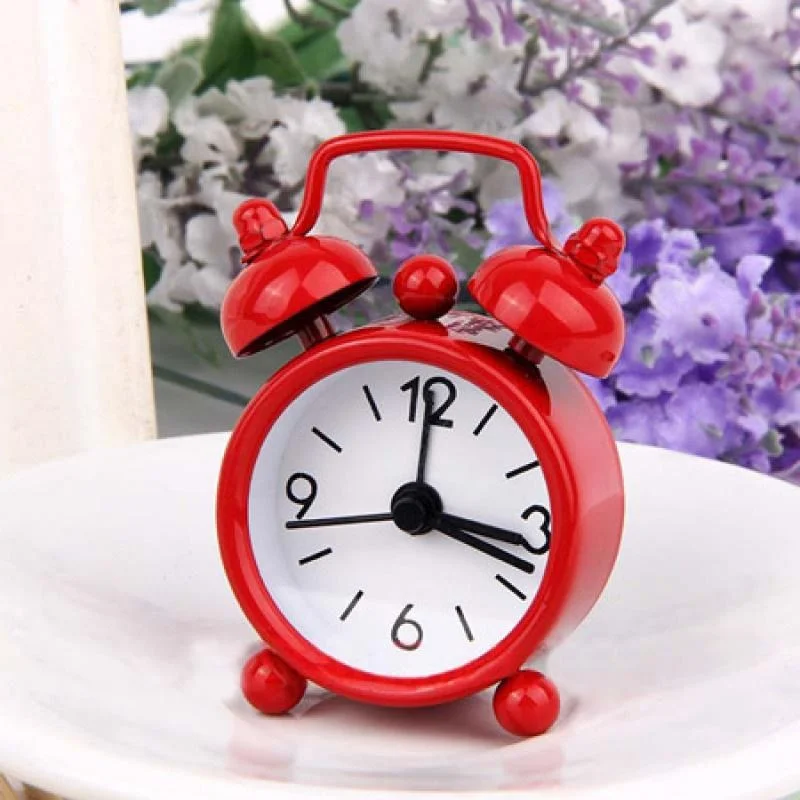 

Портативные настольные часы будильник двойной звонок