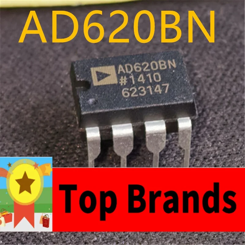 

New and original 10pieces AD620BN AD620 DIP-8 IC chipset Originally
