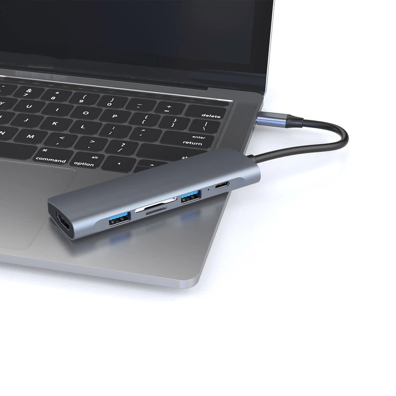 

USB-концентратор 6 в 1, USB 3,0/SD/TF, 87 Вт