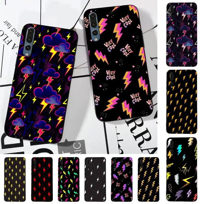 

Cartoon Cute lightning Phone Case for Huawei P30 40 20 10 8 9 lite pro plus Psmart2019
