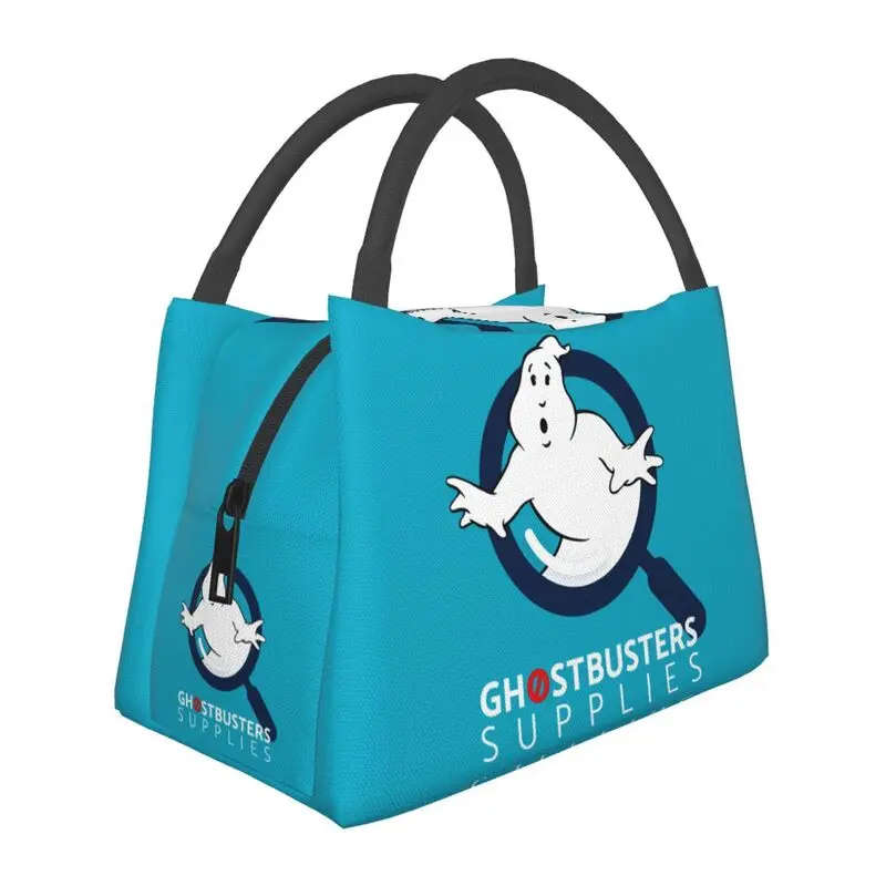 

Ghostbusters Supplies Thermal Insulated Lunch Bags Women Supernatural Ghost Movie Portable Lunch Tote for Picnic Meal Food Box