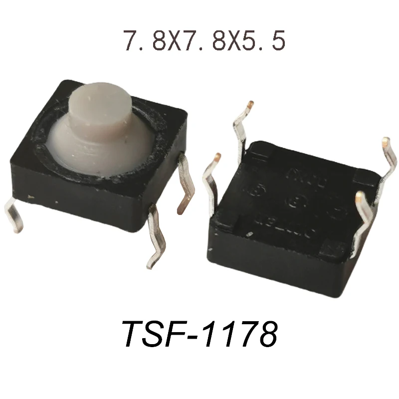 30 шт. 7 8x7 8x5 5 мм 4-контактный DIP длинная кнопка перемещения проводящий силиконовый