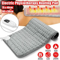 120w110240v electric heating pad shoulder neck back spine leg pain relief timed physiotherapy winter heater 75x40cm60x30cm