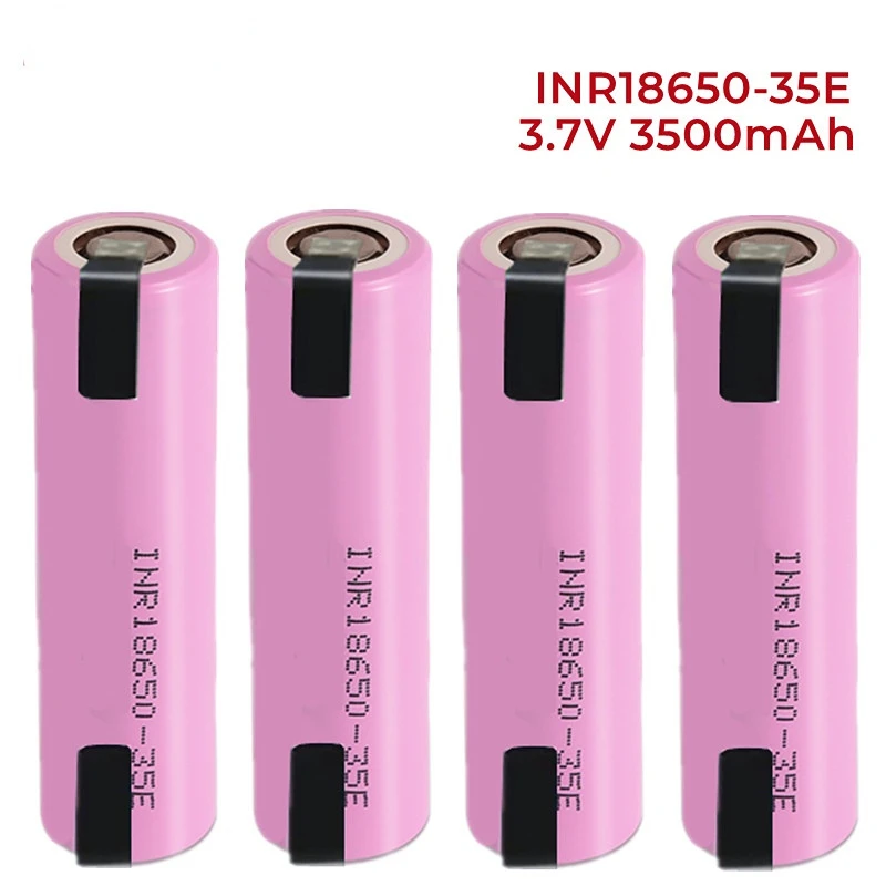 

1-20PCS 18650 3500mAh 20Adischarge INR18650 35E INR18650-35E 18650 li-ion 3.7V battery rechargeable battery + DIY nicke