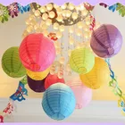 Бумажные китайские фонарики сделай сам, бумажные подвесные шарики для украшения свадьбы, дня рождения, 10152025303540 см
