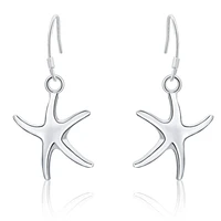delicate starfish earrings 925 silver jewelry earrings lady women luxury wedding gift piercing earring 2022 fashion jewelry