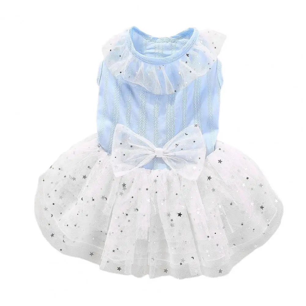

Round Collar Attractive Multi-layer of Hems Medium Cat Dog Skirt Pet Photography Outfits Pet Clothes for Daily Wear