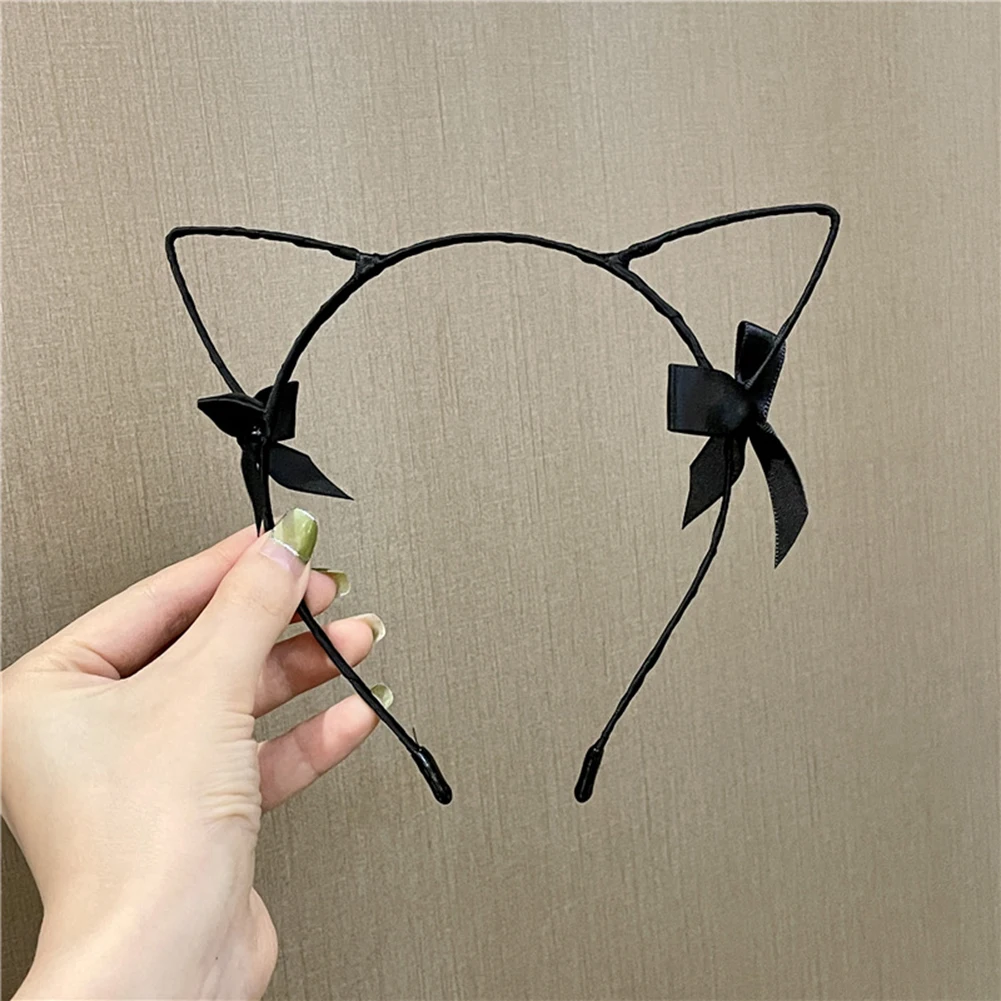 

Cute Hair Accessories Women Girl Bow Cat Ears Head Bands Lovely Charming Night Party Club Bar Cosplay Hair Clip Hairband