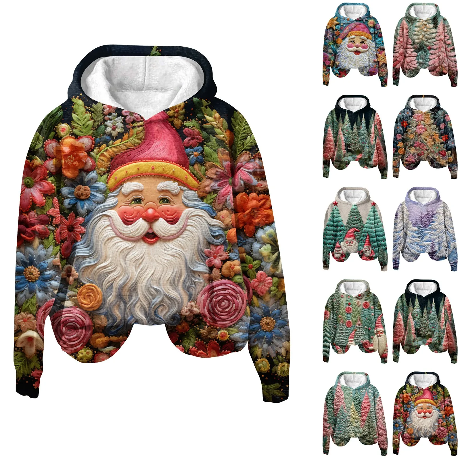 Женский осенне-зимний топ с 3d принтом женская мода Рождественский принт