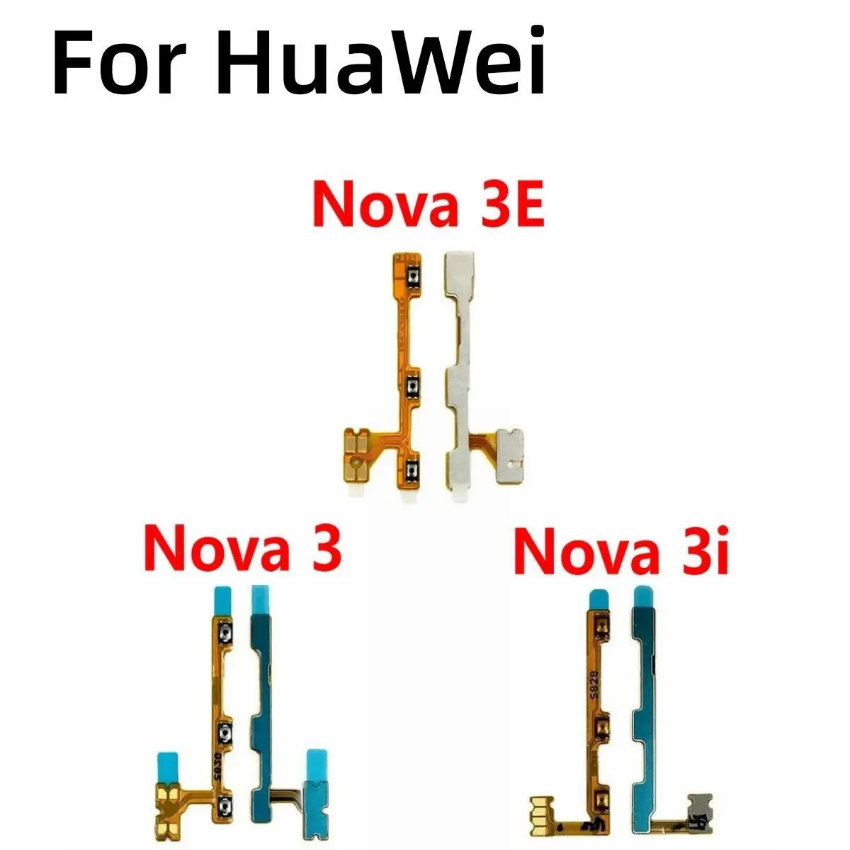 

New Switch Power ON OFF Key Mute Volume Button Ribbon Flex Cable For HuaWei Nova 3i 3E 3