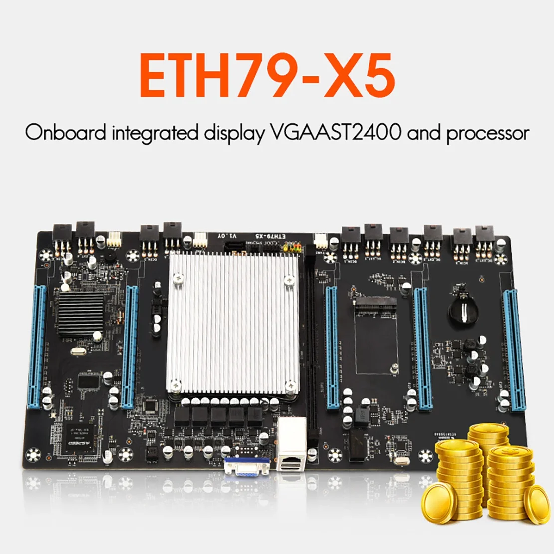 Семейная материнская плата для майнинга BTC с процессором E5 2620 + 1X64G SSD H61 LGA2011 V1/V2 65