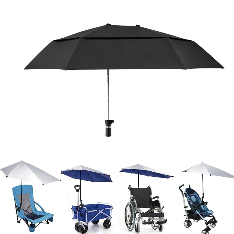Enlarge Umbrella Adjustable Beach Umbrella with Universal Cl