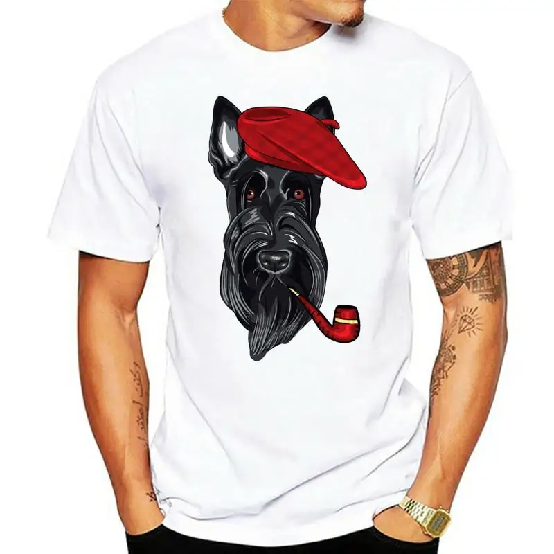 

Men Scottish Terrier 3D Print T Shirt Unique Design Short Sleeve Organic Cotton Big Size T-shirt