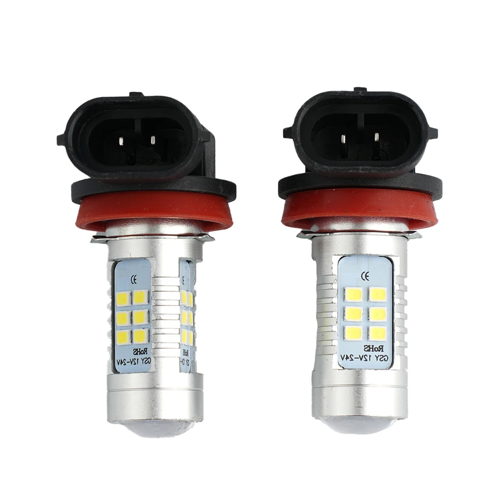 

2000LM Fog Light Bulb Super Bright 200W 21 LED Chips 2835 COB 6000K White DC 12V H11 LED Lamps Parts Replacement