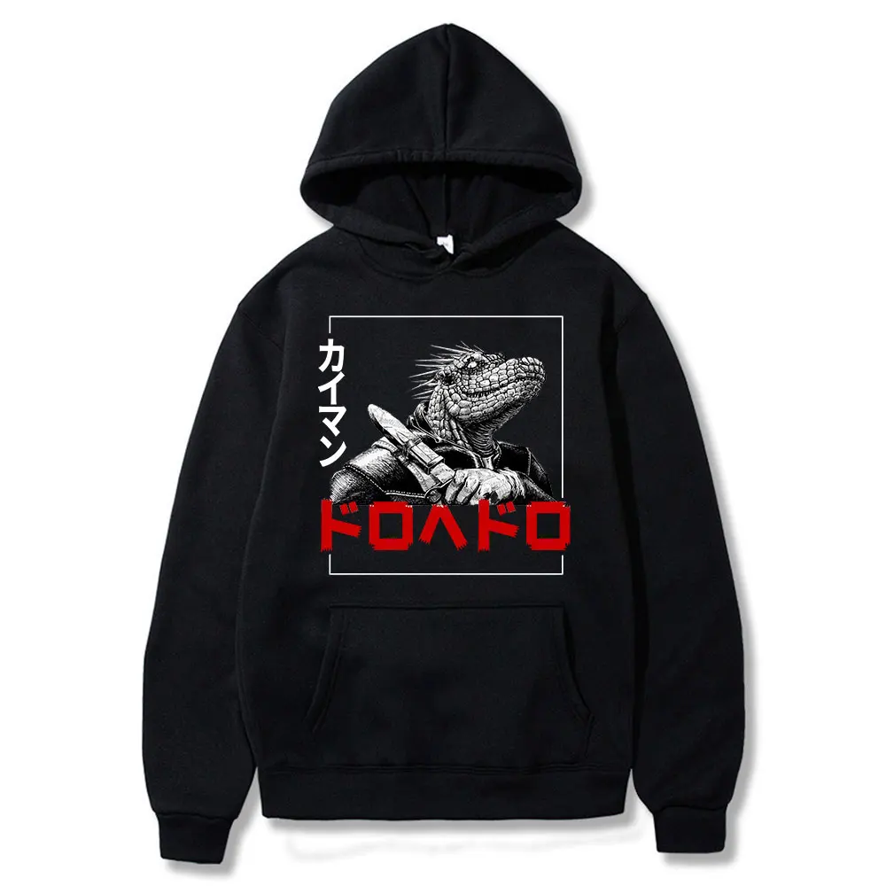 

Japanese Anime Dorohedoro Hoodie Nikaido Caiman Print Sweatshirts Male Loose Fashion Hoody Oversized Hoodies Unisex Streetwear