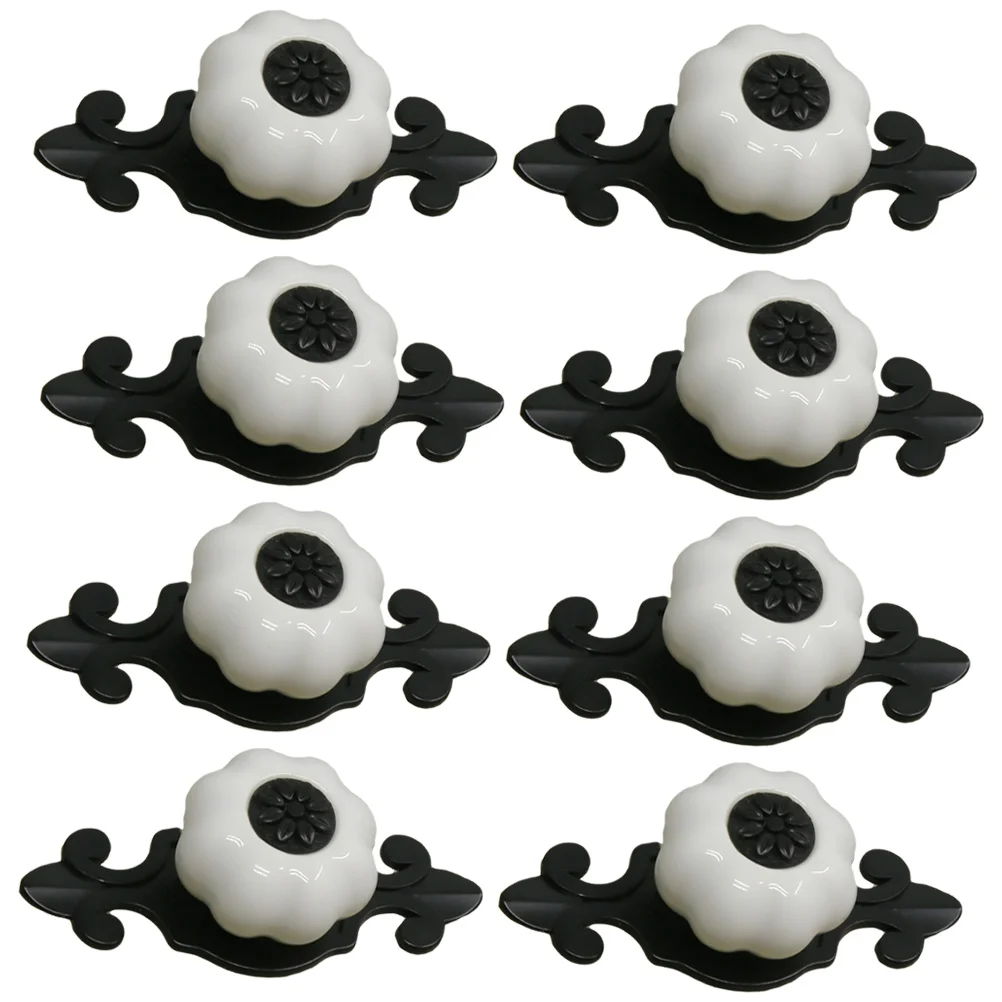 

1 Bag Adorable Creative Cartoon Door Handle Pumpkin Ceramic Handle for Door