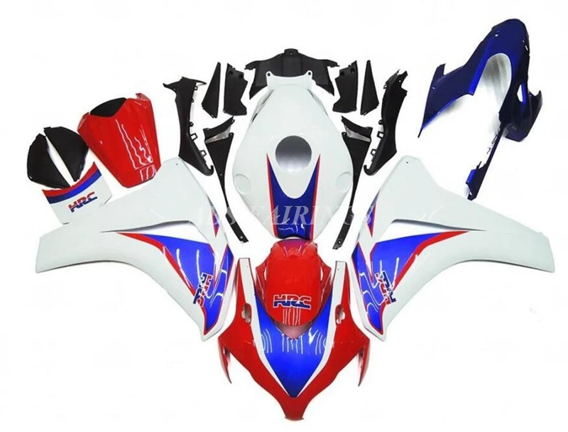 

4 подарка, новый комплект обтекателей из АБС-пластика, подходит для HONDA CBR1000RR 2008 2009 2010 08 09 10 11, кузов красного и синего цвета на заказ