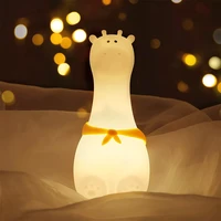 cute giraffe night light with scarf valentines day gift girlfriend birthday surprise gifts creative heartwarming wife present