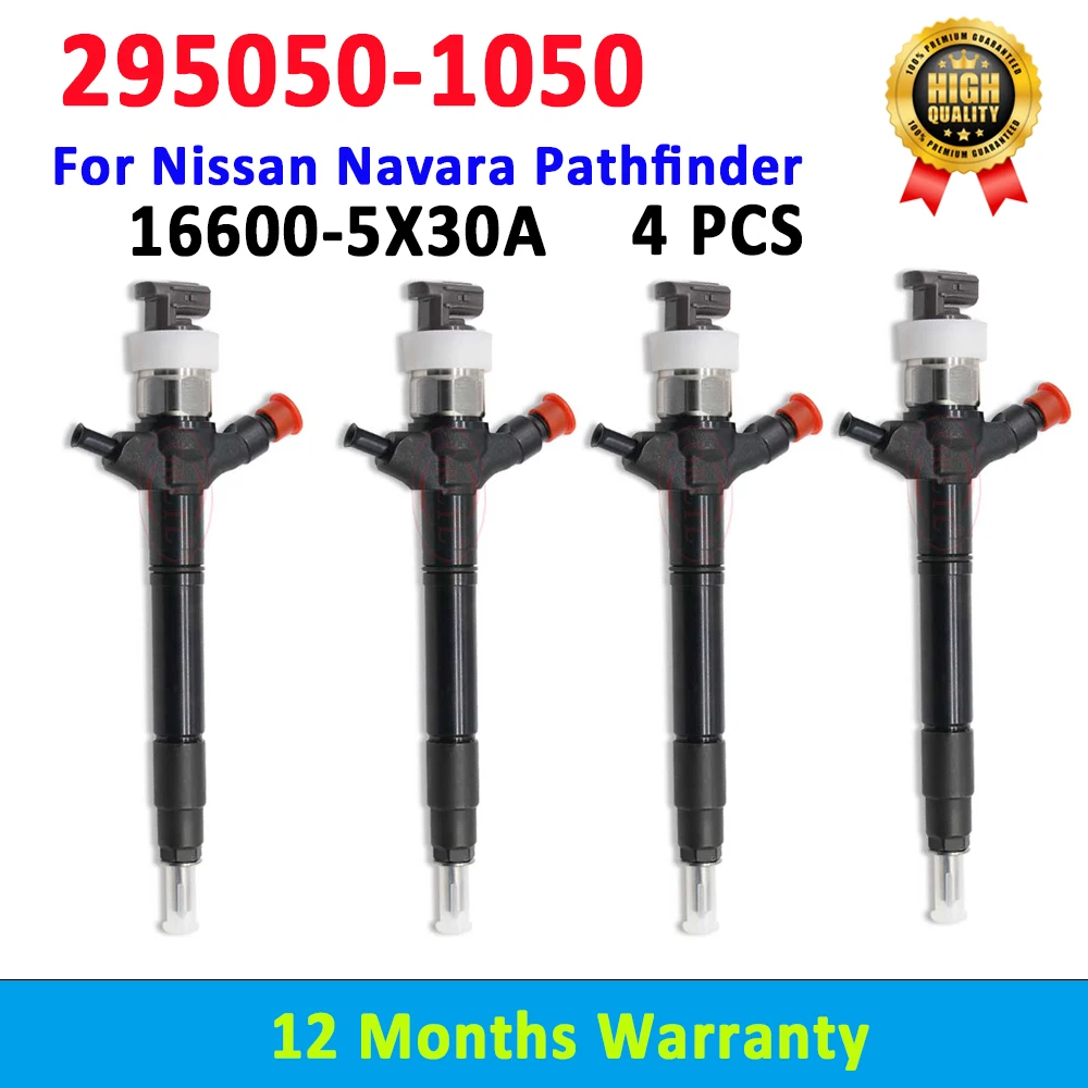 4 шт. подлинный дизельный инжектор 295050-1050 16600-5X30A сопло общей топливной системы