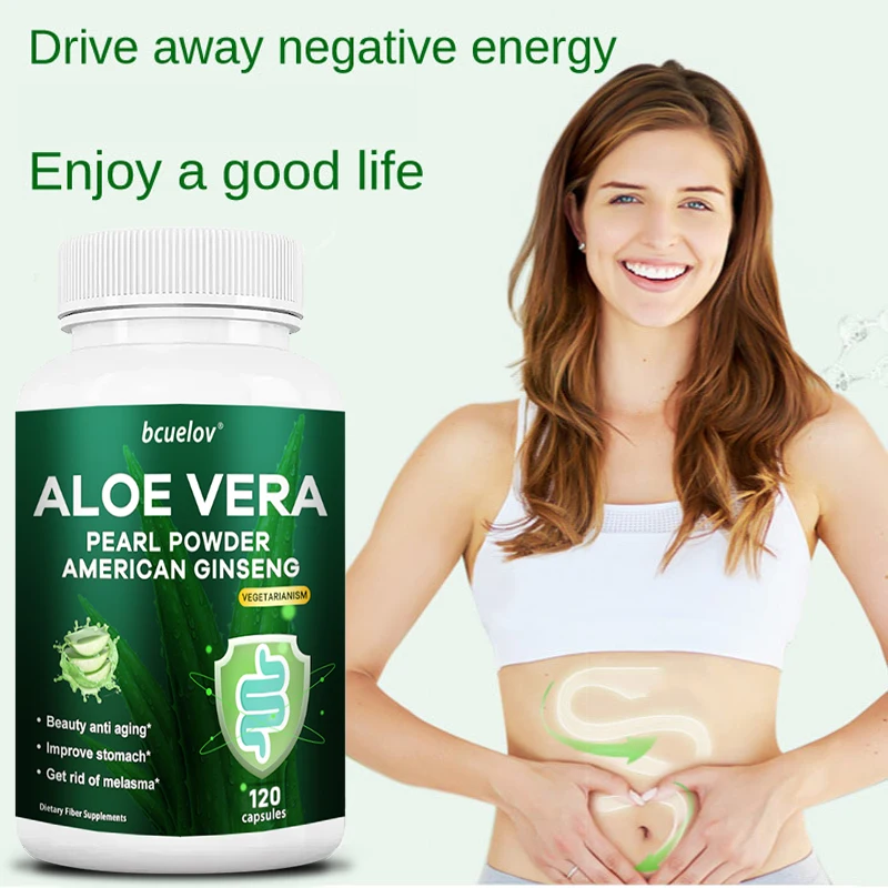 

Aloe Vera Vegetable Capsules-beautify and Nourish Skin, Remove Chloasma, Reduce Appetite, Promote Immune Function