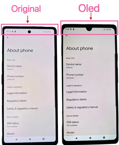Оригинальный ЖК-дисплей AMOLED для Google Pixel 6A, сенсорный дигитайзер, экран для Google Pixel 6a, ЖК-дисплей с рамкой 6A, экран