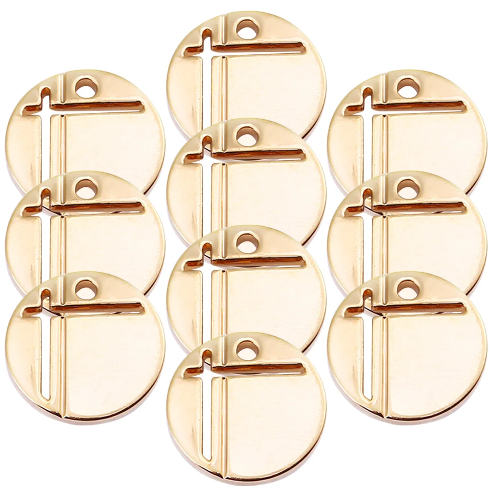 10Pcs Necklace Pendant Charms Multi-function Disc Pendants Jewelry DIY Materials