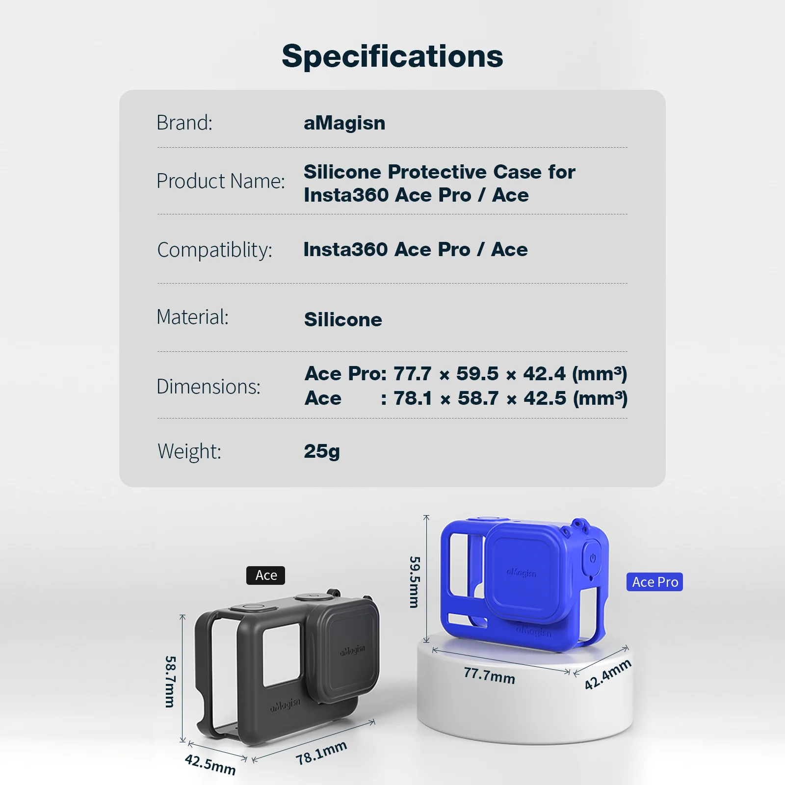 Силиконовая крышка для объектива Insta360 Ace/AcePro