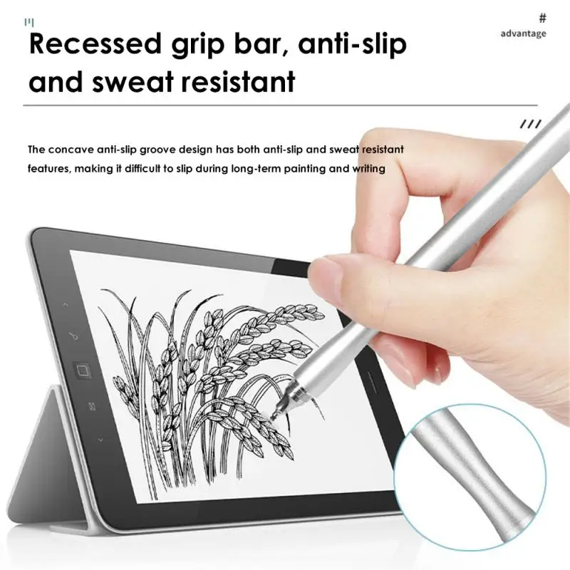 

Exquisite Stylus Pen Anti-skid Android Phone Drawing Screen Pencil 2 In 1 Multi-color Capacitance Pen Capacitive Touch Pencil