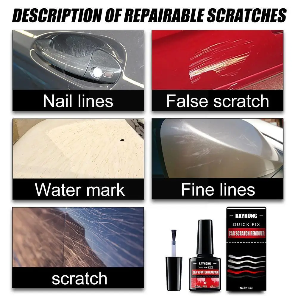 

15ml Car Scratch Remover+shovel Kit Car Scratches Repair Cleaning Scratch Polishing Anti Agent Wax Cream S5i4