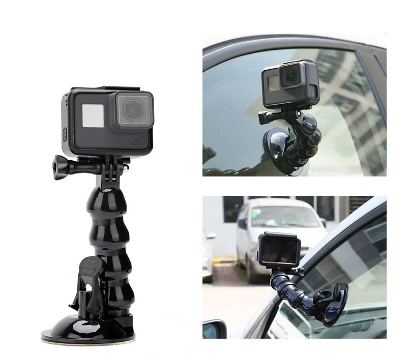 Аксессуары для Gopro 13, автомобильная присоска, стеклянная подставка для крепления на лобовое стекло, гибкая змеиная подставка для экшн-камеры Gopro Hero DJI OSMO (art.: 3920cb4836d96) - 3920cb4836d96