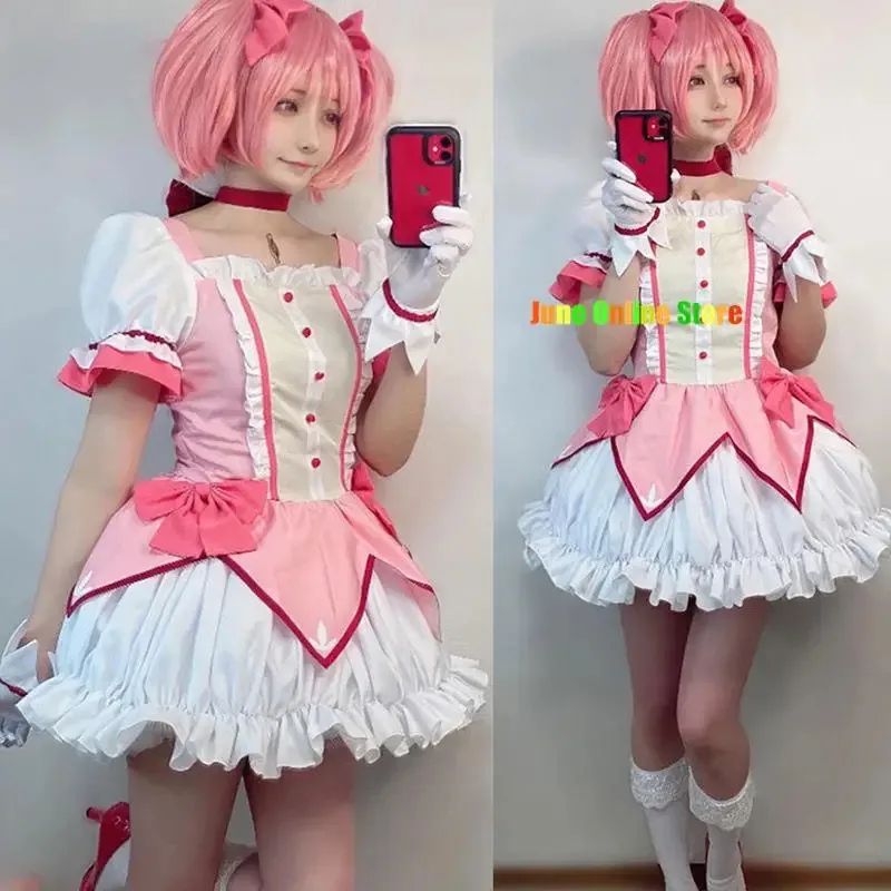 Фото Vivi 2025 аниме Madoka Magica костюмы для косплея Vestido Puella Magi костюм на Хэллоуин для женщин Лолита Encanto платье костюм горничной Dr №3