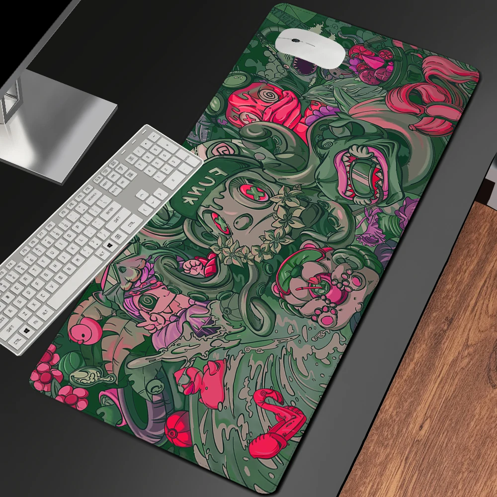 

Anime Keyboard Japan Mouse Mats Non-slip Mat Desktop Computer Gaming Pad Pad for Personal Design Lock Edge Desk Pad Mousepad
