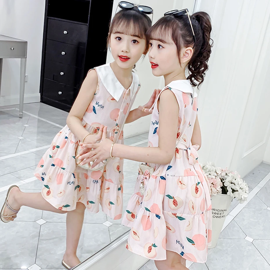 

Kids Dresses For Girls Summer Floral Pattern Girls Dresses Patchwork Children Party Dress Casual Girls Clothes 4 6 8 10 12 Years