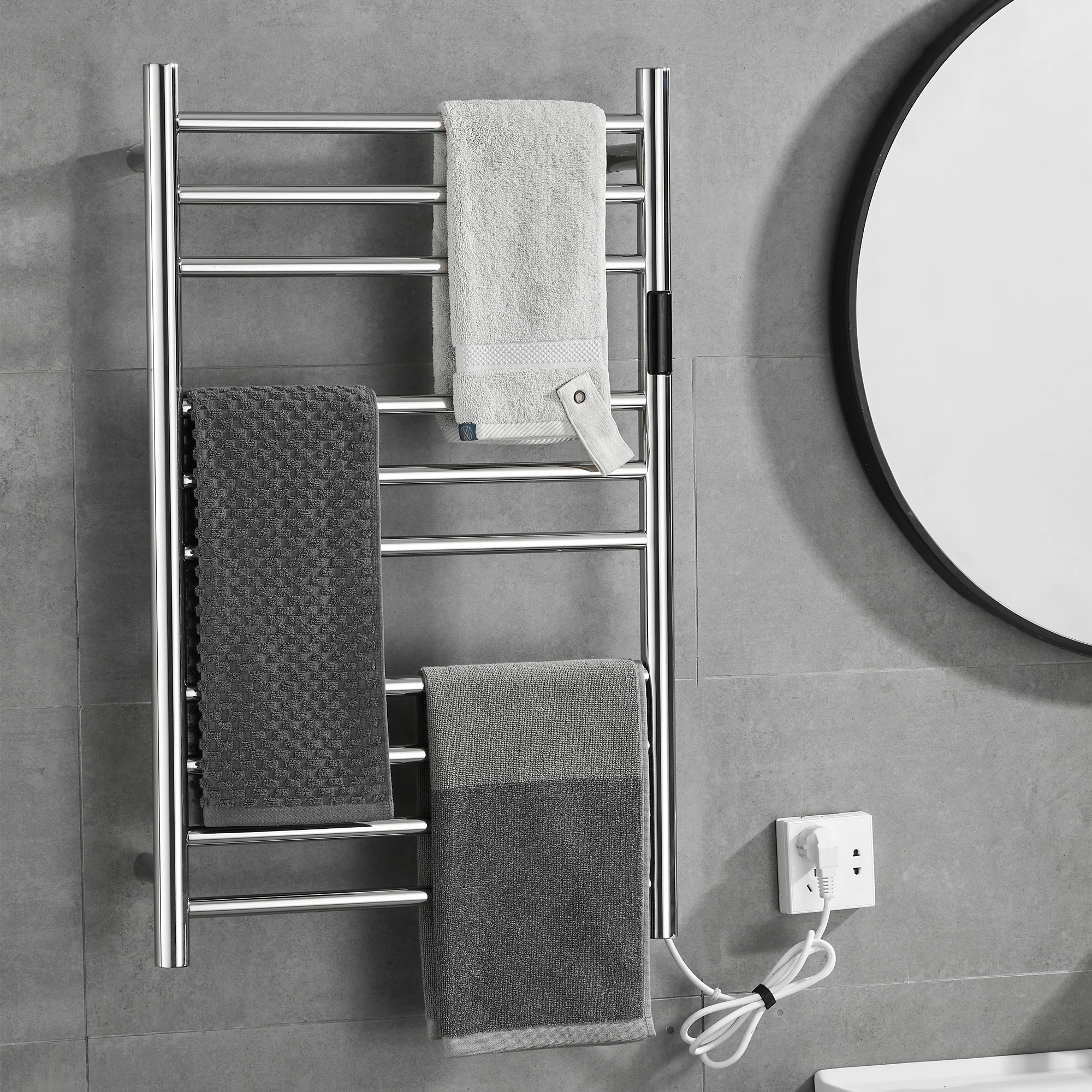 Хромированное цветное полотенце 80*50 из нержавеющей стали с контролем