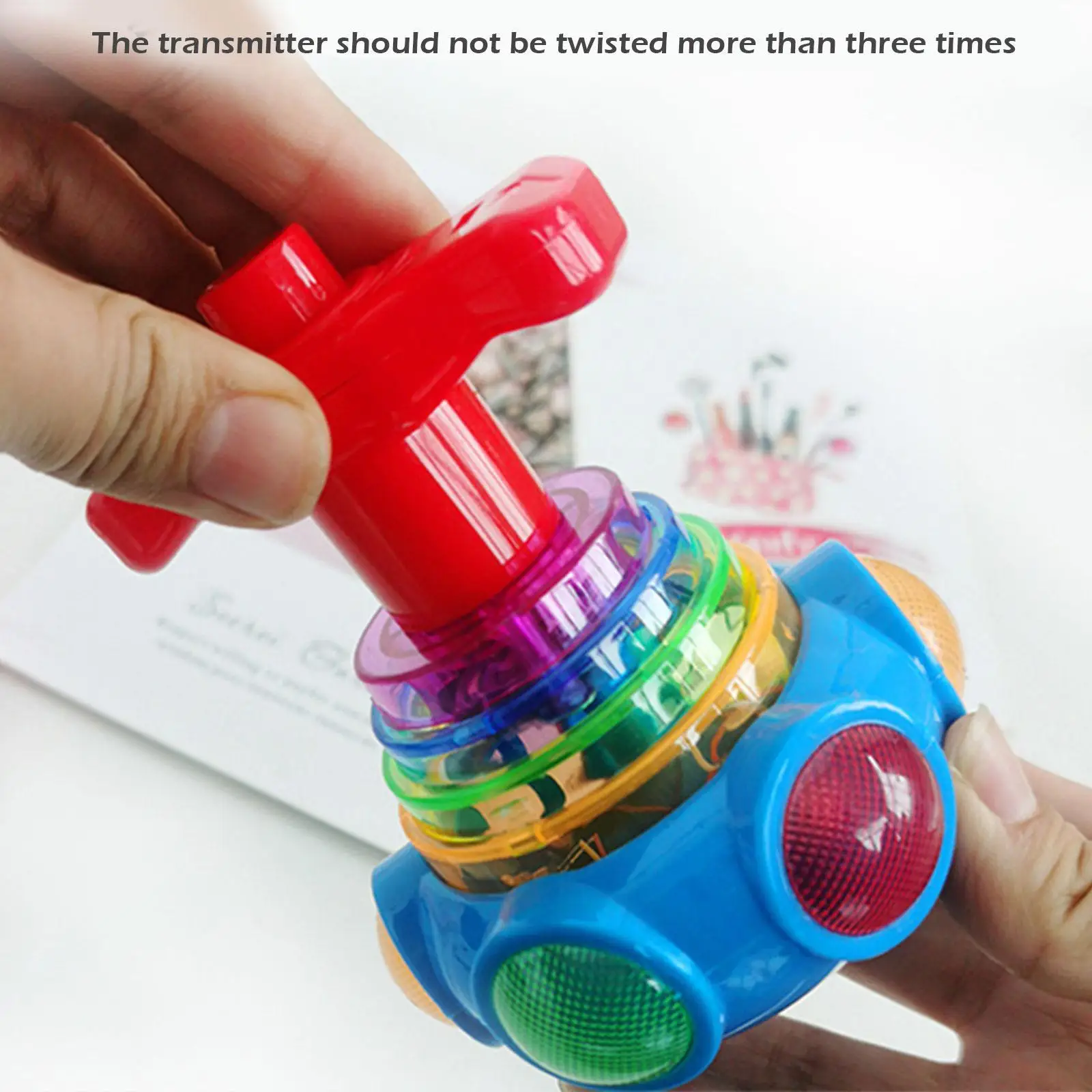 

1 * Светодиодная лампа с мигающим гироскопом НЛО с музыкой, вращающийся верх, Забавная детская игрушка, лазерная цветная светодиодный светильник вспышка