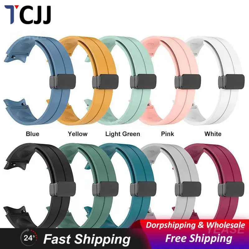 

Replacement Strap Silicone Wrist Strap Sport Watch Wristband Portable For Galaxy Watch4 Silicone Strap Smart Watch Band