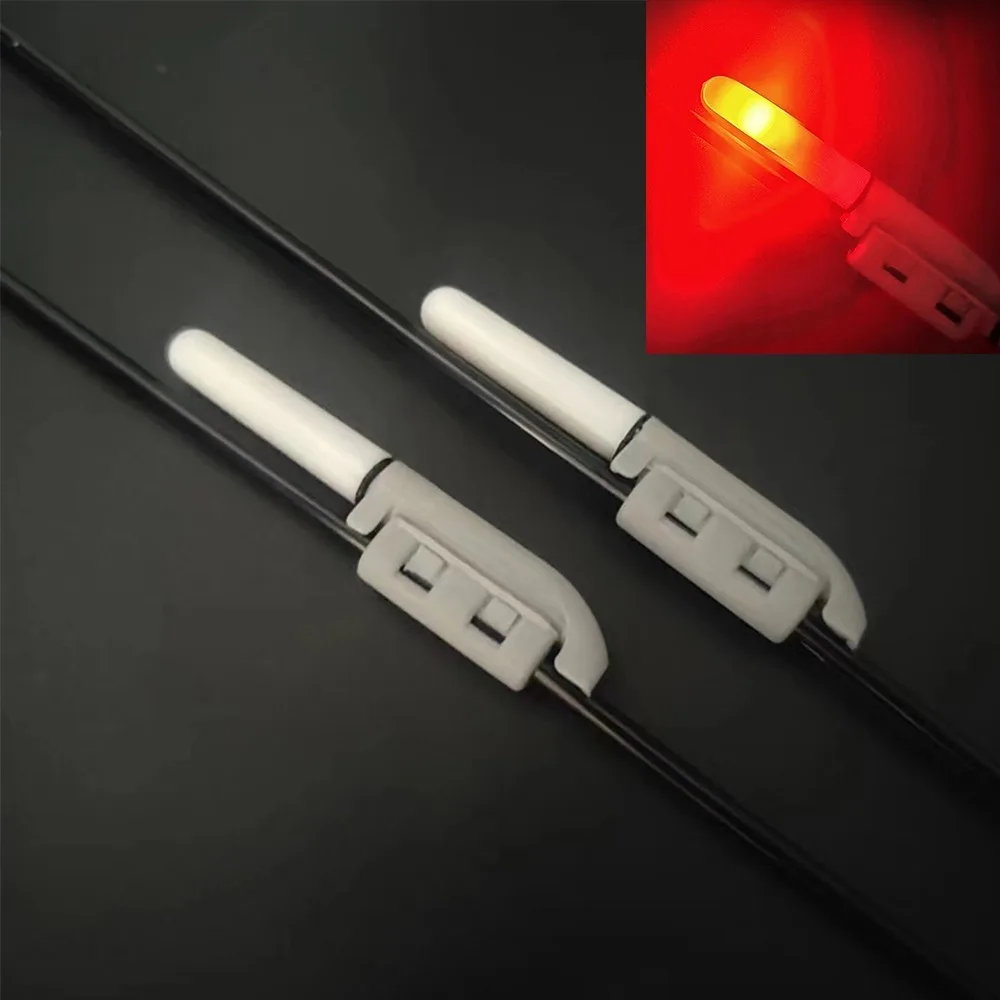 

Night Fishing fishing rod lighting stick removable waterproof fishing Bite Alarm Indicator 2 size brilliant red light