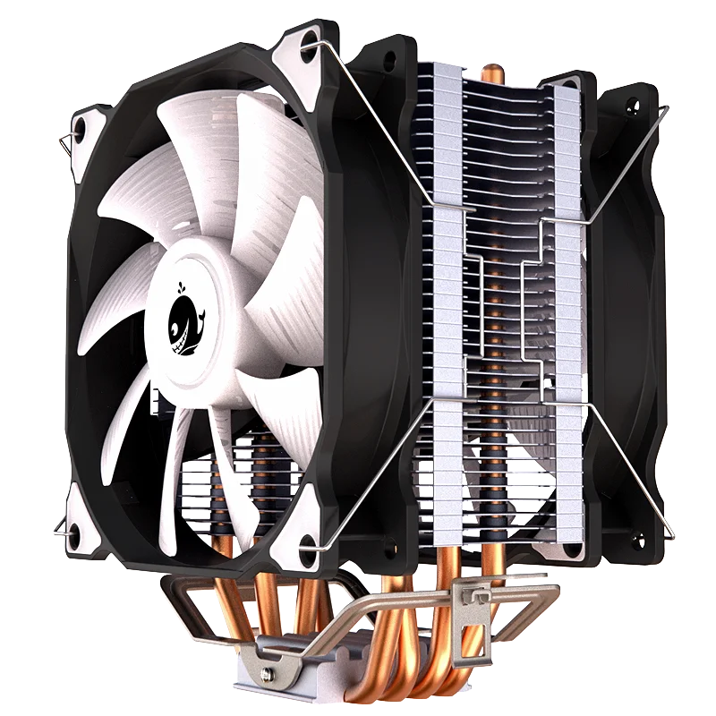 Кулер для процессора с 4 тепловыми трубками 120 мм PWM 4Pin RGB ПК тихий Intel LGA 2011 2011-3 1700 1150