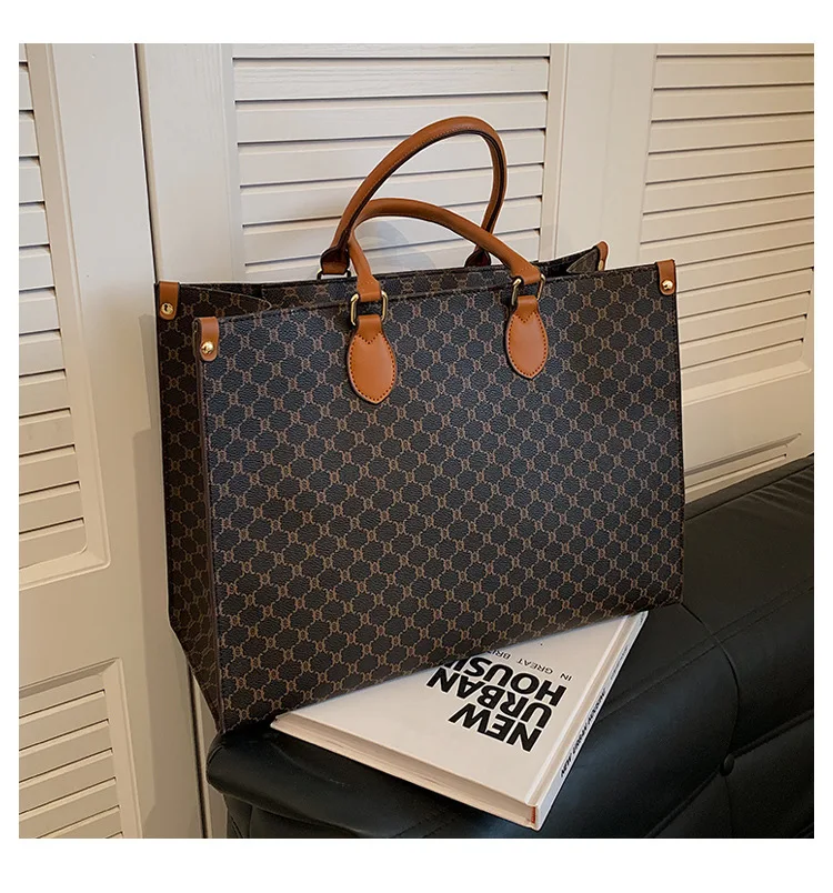 Вместительные Женские сумки в европейском и американском стиле ретро саквояж на